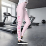 Legging Crie seu próprio texto personalizado<br><div class="desc">Crie Suas Próprias Leggings De Texto Personalizadas.</div>