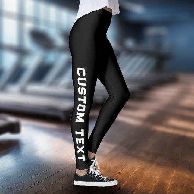 Legging Crie seu próprio texto personalizado (Criador carregado)