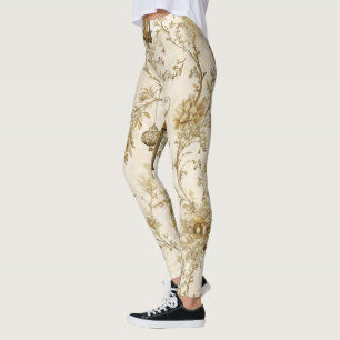 Legging Crie Seu Próprio Toile Floral de Lanternas Mágicas