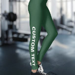Legging Crie seu próprio verde personalizado<br><div class="desc">Crie Suas Próprias Leggings Verdes Personalizadas.</div>