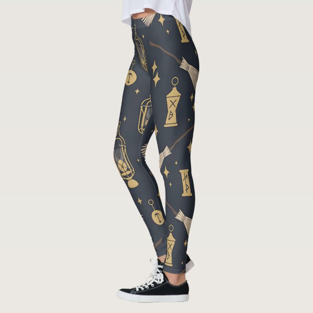 Legging Crie Seus Próprios Candeiros Celestiais Dourados d (Esquerda)