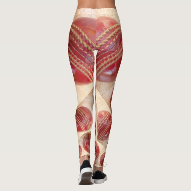 Legging Crie seus próprios esportes engraçados de críquete (Verso)