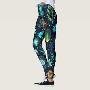 Legging Crie Seus Próprios Flores Silvestres Etéreas de Pr