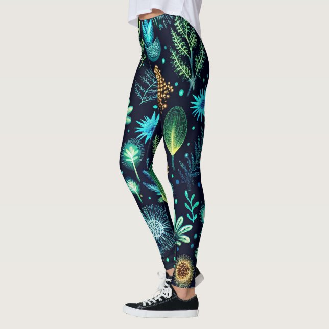 Legging Crie Seus Próprios Flores Silvestres Etéreas de Pr (Esquerda)