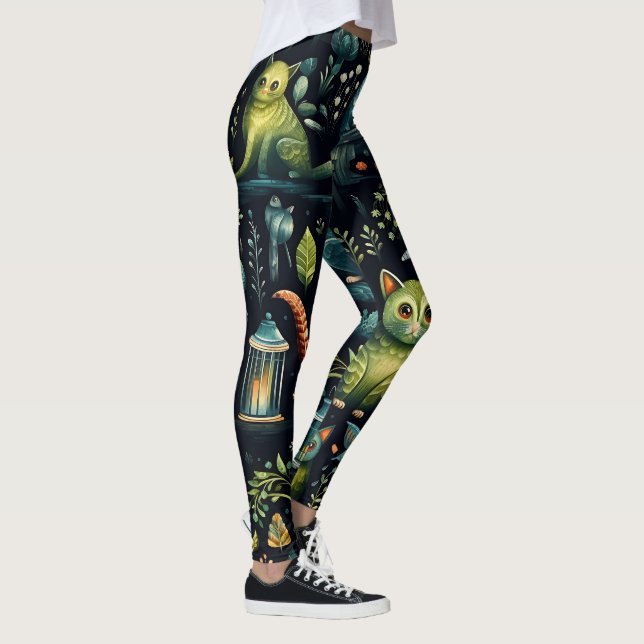 Legging Crie Seus Próprios Lêmures Fantásticos e Caprichos (Direita)
