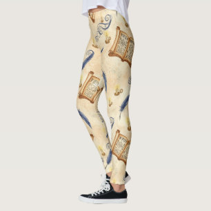 Legging Crie Seus Próprios Pergaminhos de Feitiços Mágicos