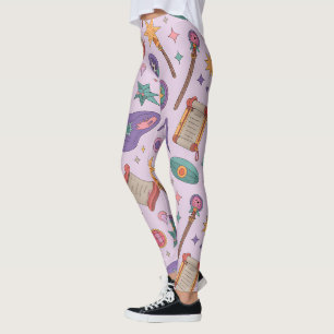 Legging Crie Seus Próprios Pergaminhos Pedras Varinhas Mág