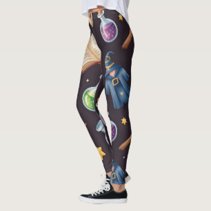 Legging Crie Seus Próprios Suprimentos de Feiticeiro Fofo