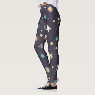 Legging Crie Seus Próprios Varinhas Espelhantes Poções Est