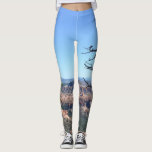 Legging Crie sua própria foto de férias de viagem<br><div class="desc">Crie a sua legenda de fotos de férias de viagem. Adicione sua própria foto para personalizar.</div>