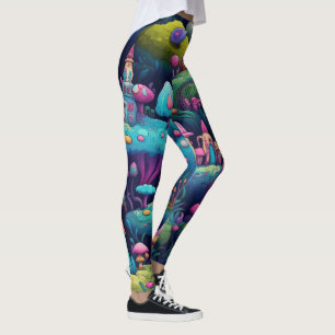 Legging Crie Sua Própria Vila de Fadas Multicolorida na Fl
