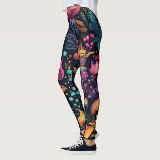 Legging Crie Suas Próprias Flores Mágicas Floral Multicolo