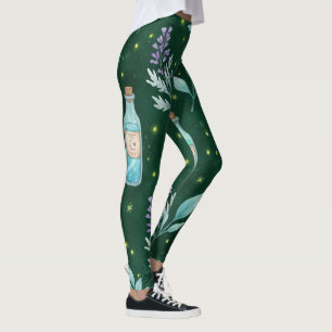 Legging Crie suas próprias poções mágicas da lua em verde 