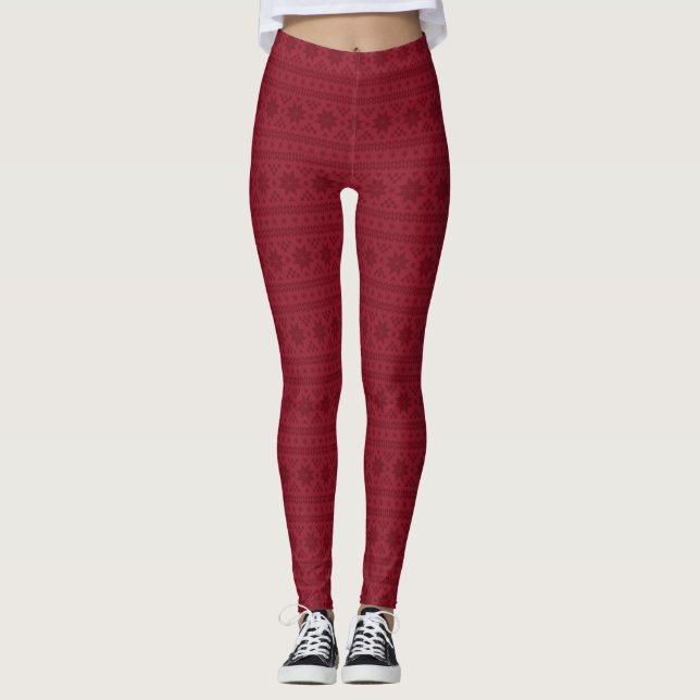 Legging Crimson Fair Isle (Frente)