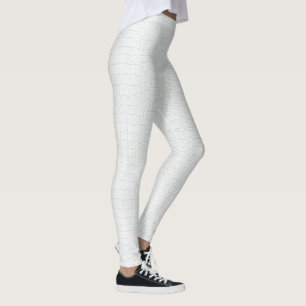 Legging Crocodilo Branco Impressão