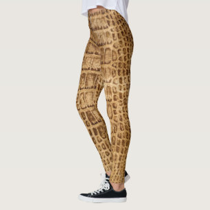 Legging Crocodilo Dourado