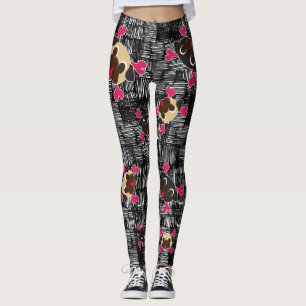 Legging Crossbones do Pug maus ao osso