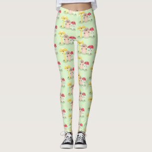 Legging Crote kawaii cogumelo toadstool