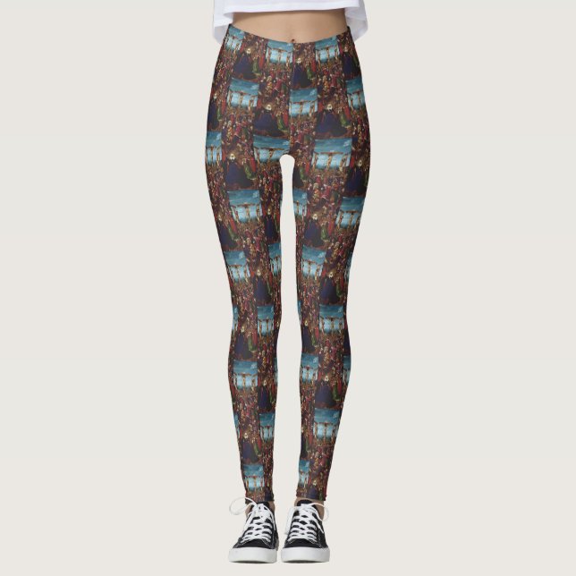 Legging Crucificação por Van Eyck (Frente)