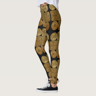 Legging Cruz de Knotwork do céltico