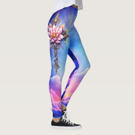 Legging Cruz de Lótus Celestial