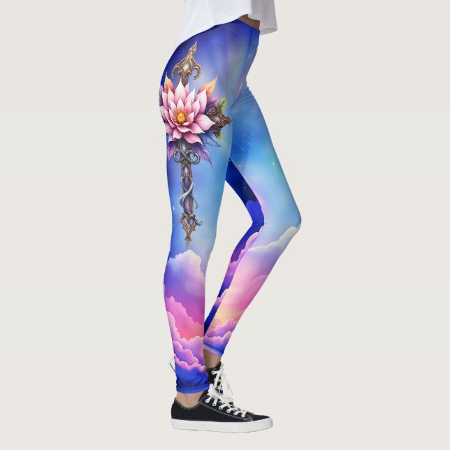 Legging Cruz de Lótus Celestial  (Direita)