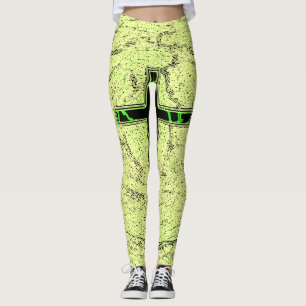 LEGGING CRUZ NEGRA E VERDE COM FUNDO MARÁVEL