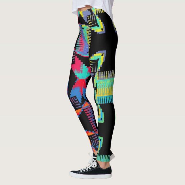 Legging Cruzamento de Cores (Esquerda)