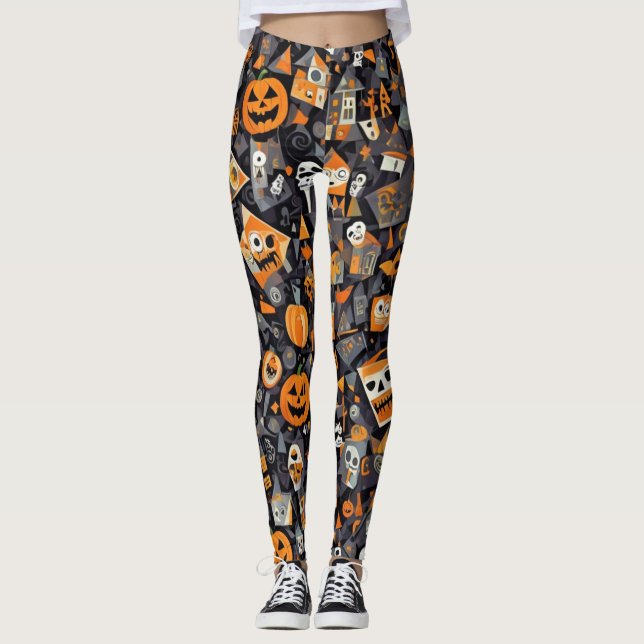 Legging Cubismo Halloween (Frente)
