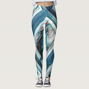 Legging Cubist Art Deco Belly Dancer
