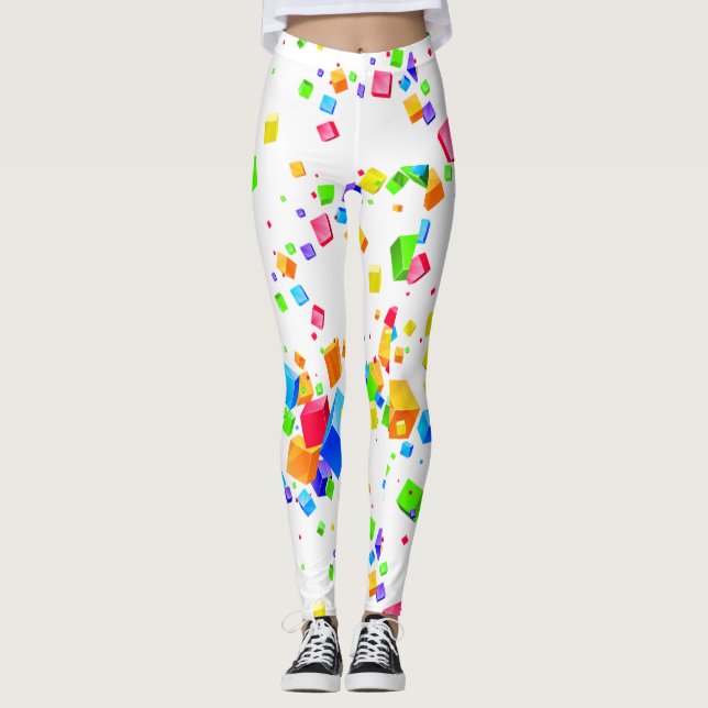 Legging Cubos Coloridos 1 (Frente)