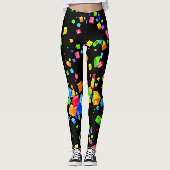 Legging Cubos Coloridos 2 (Frente)