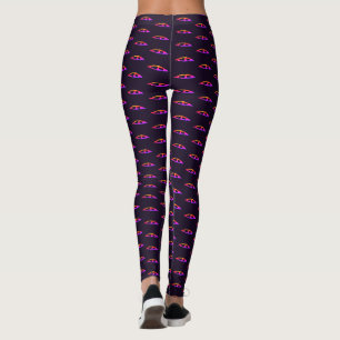 Legging Cueca roxa escura Pink Eye