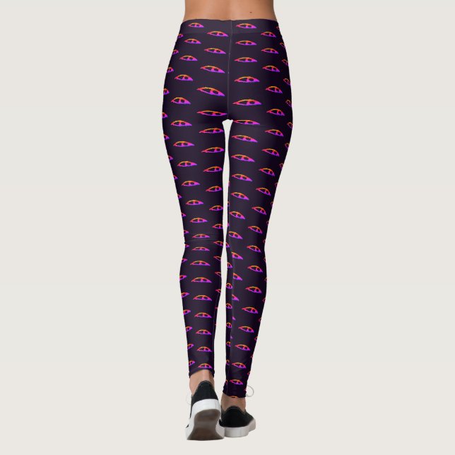 Legging Cueca roxa escura Pink Eye (Verso)
