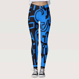 Legging Cuecas Paul Klee Preto e Azul