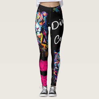 Legging Cultura Divina Legenda Gráfica Gato Grande