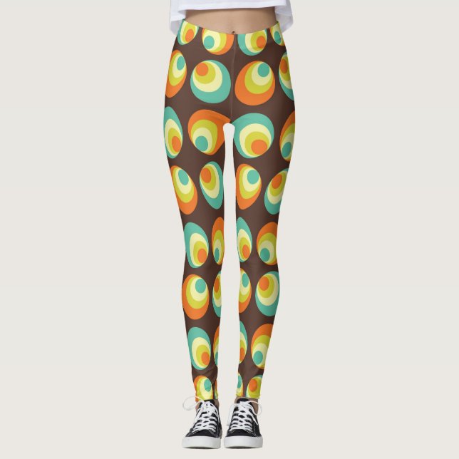Legging Cultura retrorativa de Pop do Disco 70s 60s (Frente)