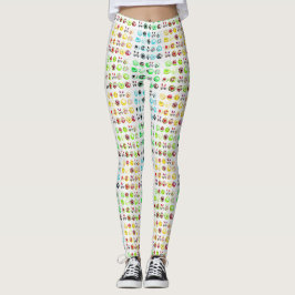 Legging Cupcakes de Páscoa de pop Art 2
