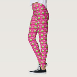Legging Cupcakes Doces Rosa e Verde