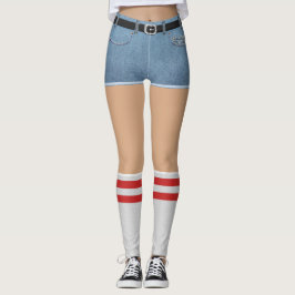 Legging Curtos e Meias falsos