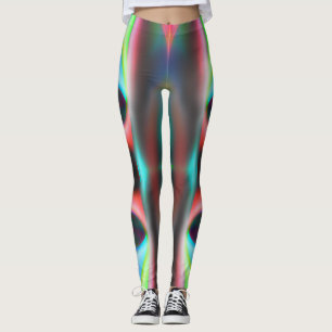 Legging Curvas coloridas com estilo fofo e turvo