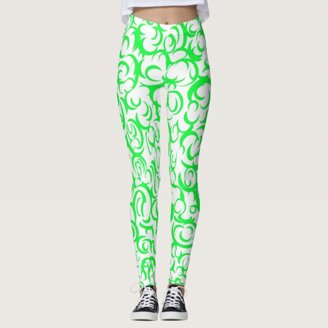 Legging Curvas Verdes (Frente)