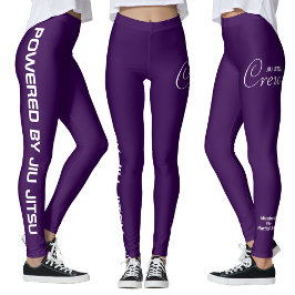 Legging Custom Print Jiu Jitsu Crew Purple Spats