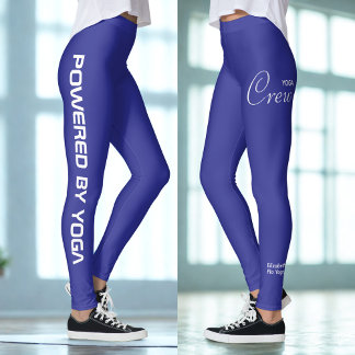 Legging Custom Print Yoga Crew Deep Blue
