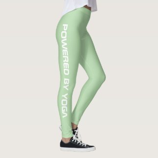 Legging Custom Print Yoga Crew Pale Green