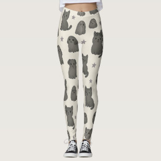 Legging Cute Gothic Pets Pattern – Ghost animal 