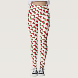 Legging Cute Kawaii Red Cherries Filhos de Fruta
