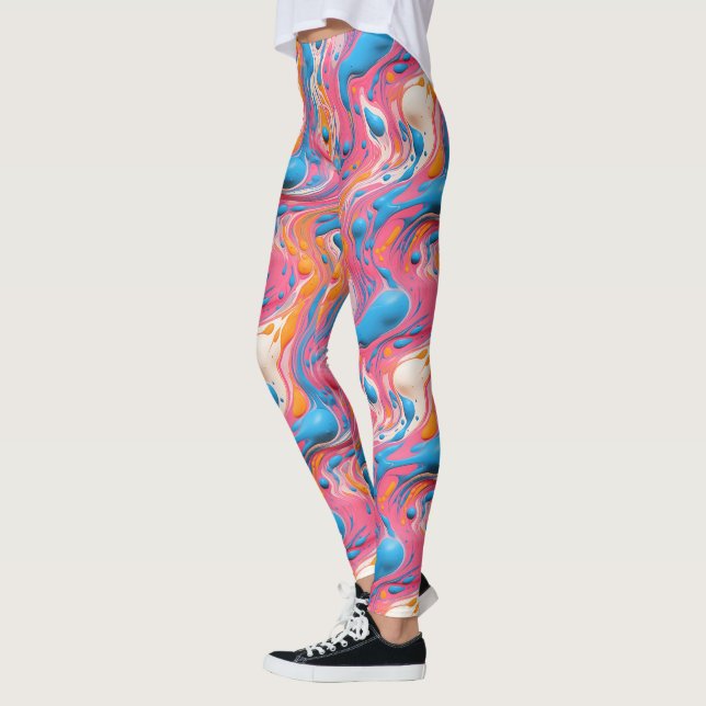 Legging Cute liquid pour tiled pattern (Esquerda)