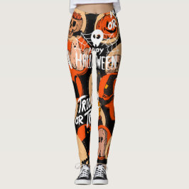 Legging Cute & Scary Halloween Spooky vibes