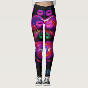 Legging Cyber Venus Lips  - Meus Lábios São Para Você. Mul